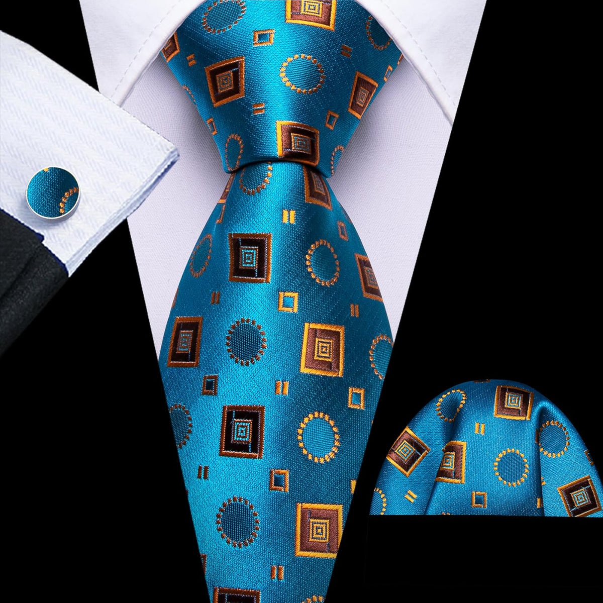 Silk Tie & Accessories Set