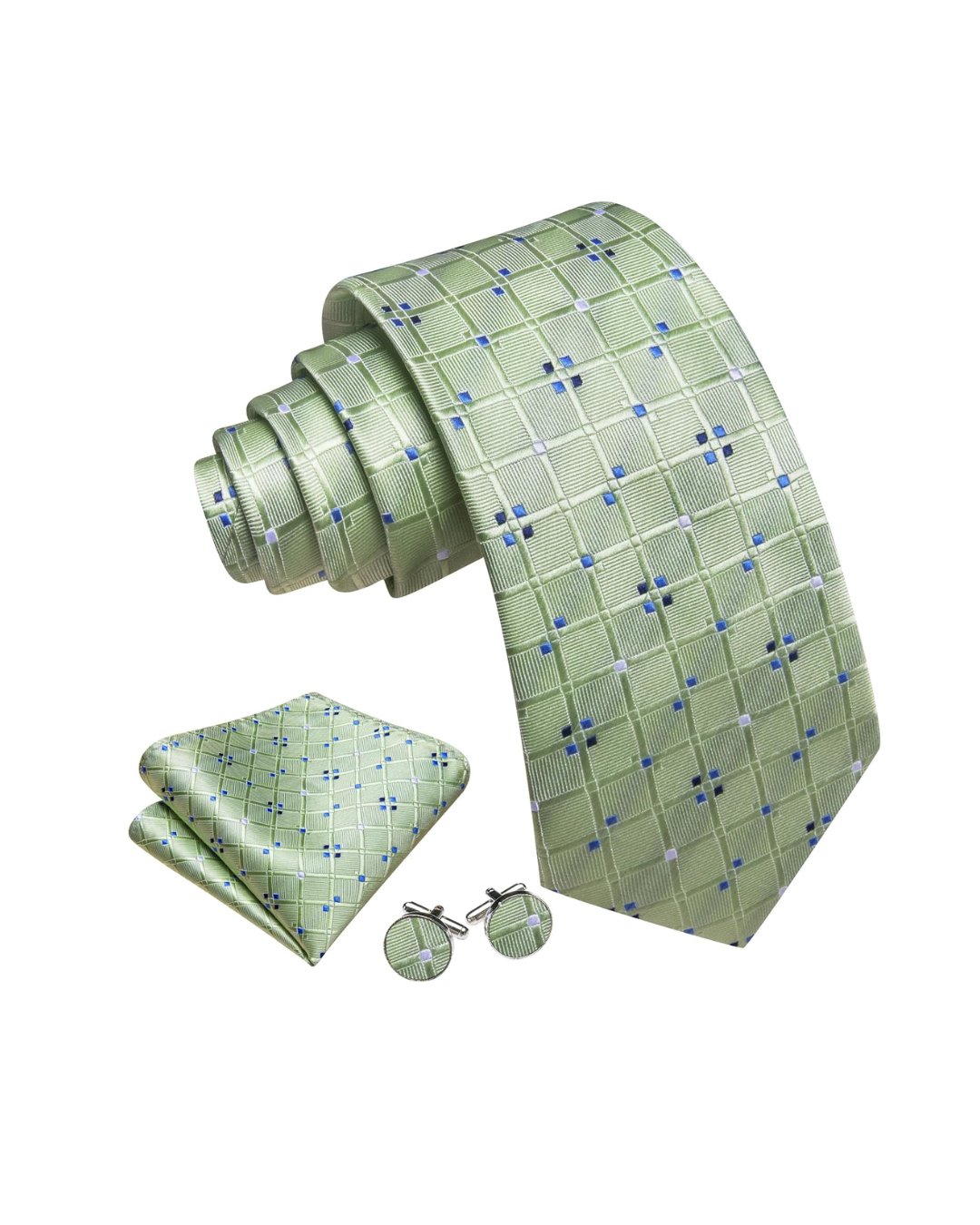 Silk Tie & Accessories Set - Tate Whalun
