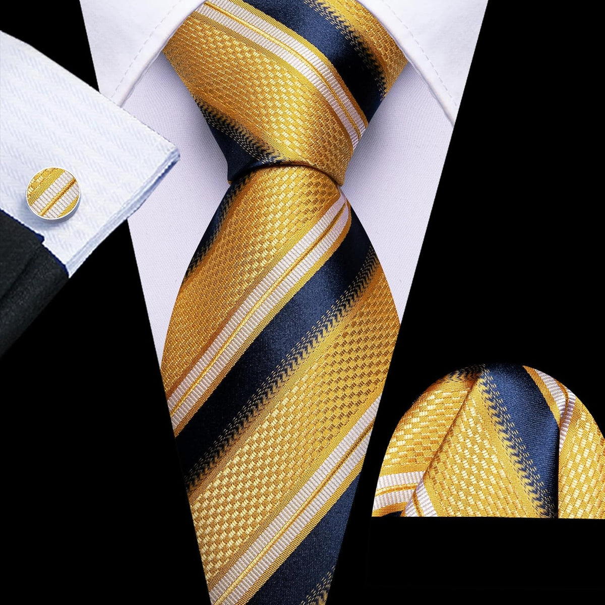 Silk Tie & Accessories Set