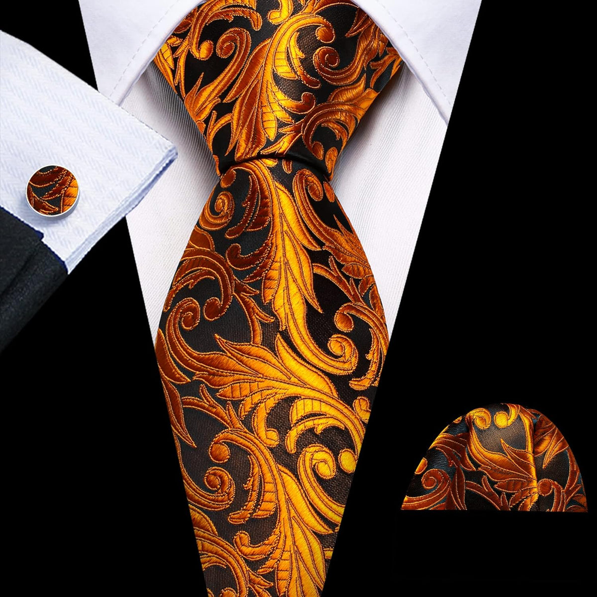 Silk Tie & Accessories Set