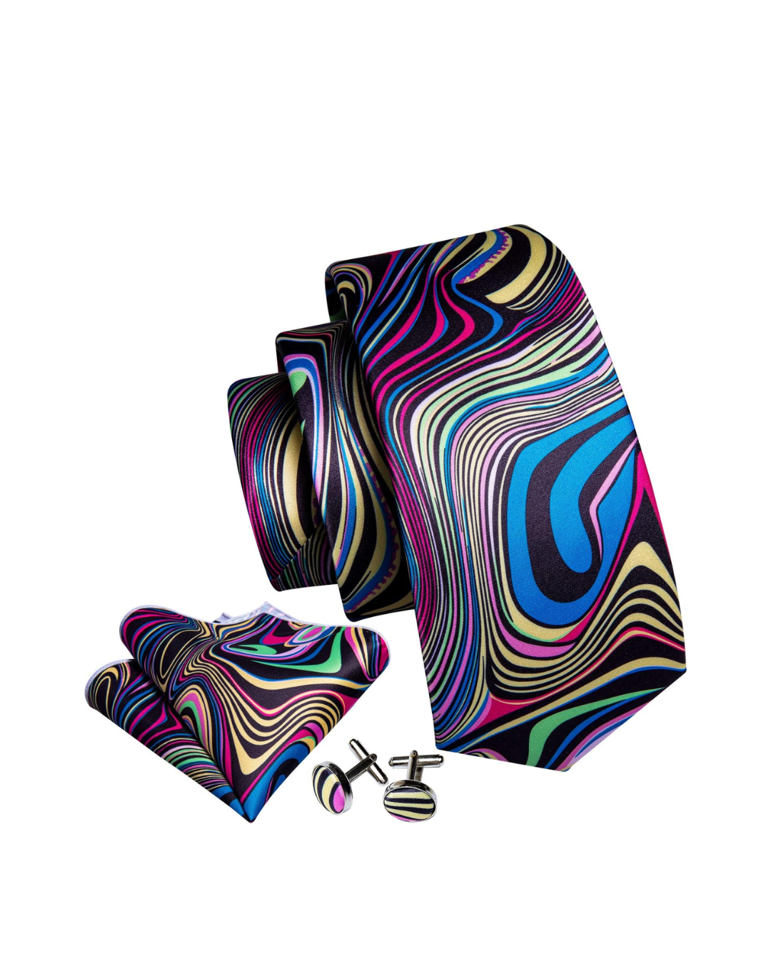 Silk Tie & Accessories Set - Tate Whalun