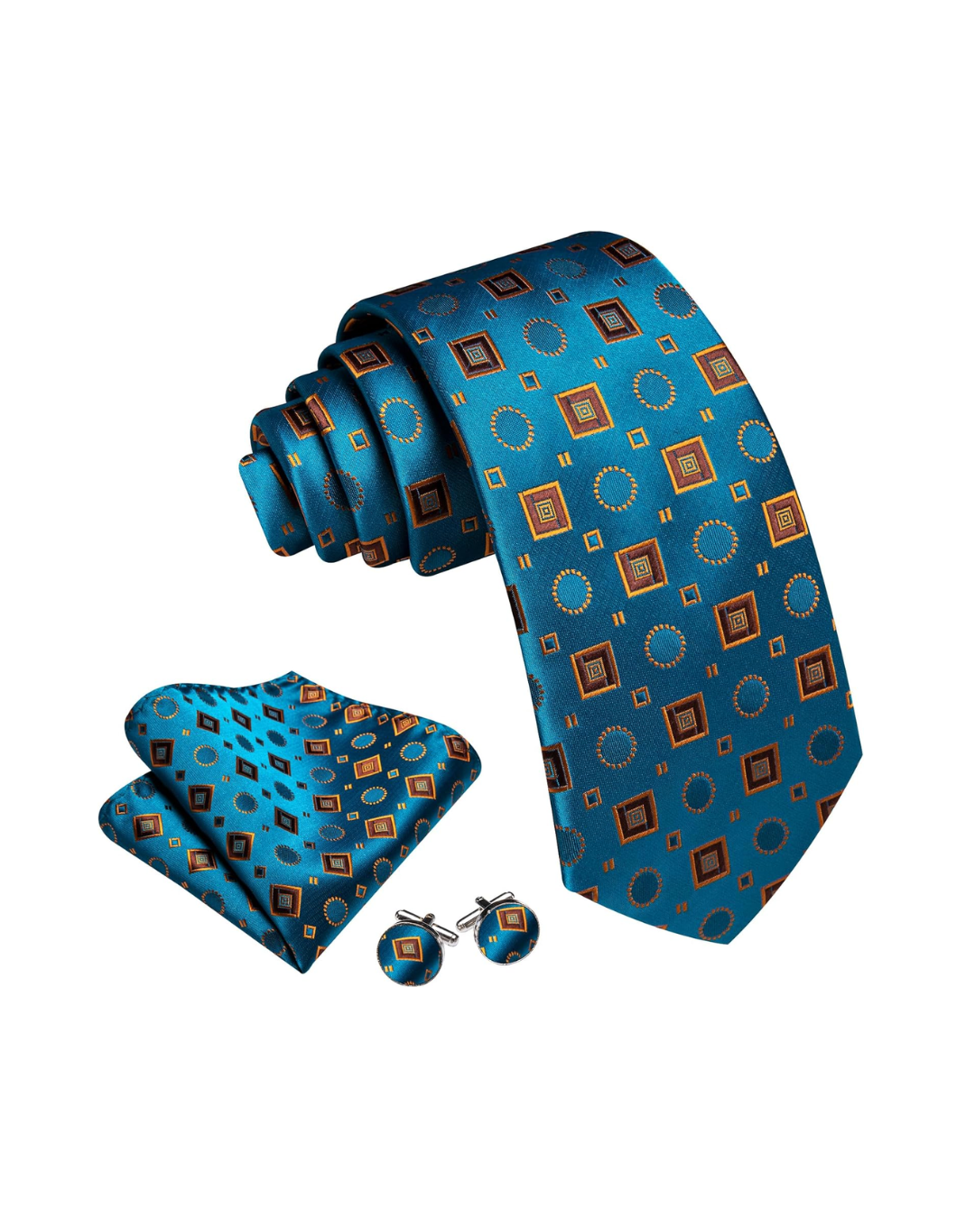 Silk Tie & Accessories Set - Tate Whalun