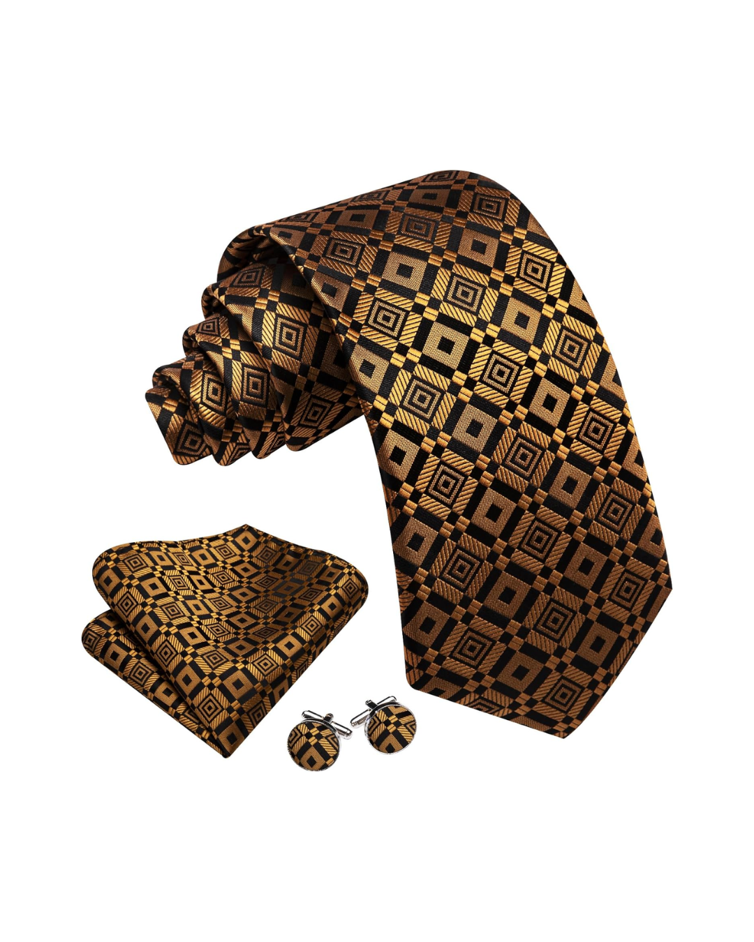 Silk Tie & Accessories Set - Tate Whalun