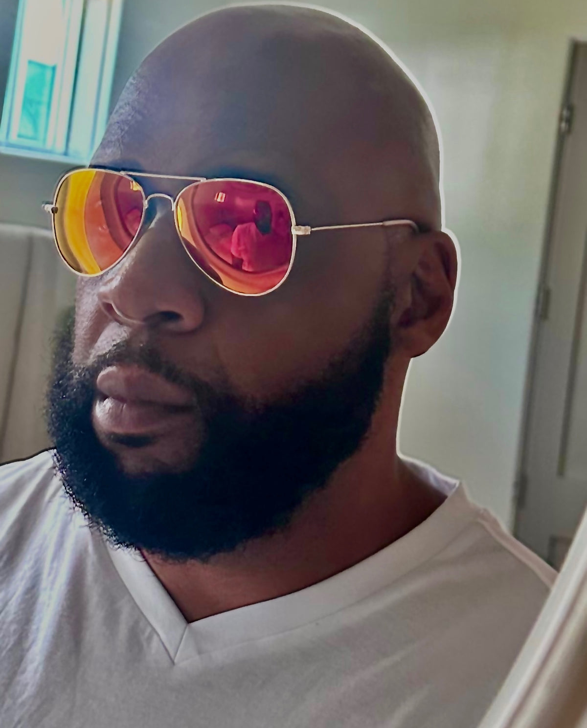 Skyline Aviators Gold | Red - Tate Whalun