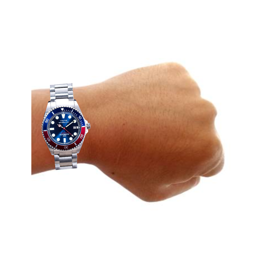 Aquarian Automatic Blue Dial with Pepsi Bezel - Tate Whalun