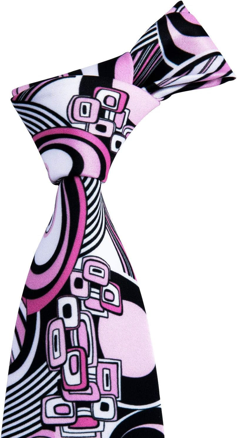 Classic Mens Ties Silk Necktie Pocket Square Cufflinks Set Woven Designer Wedding Business