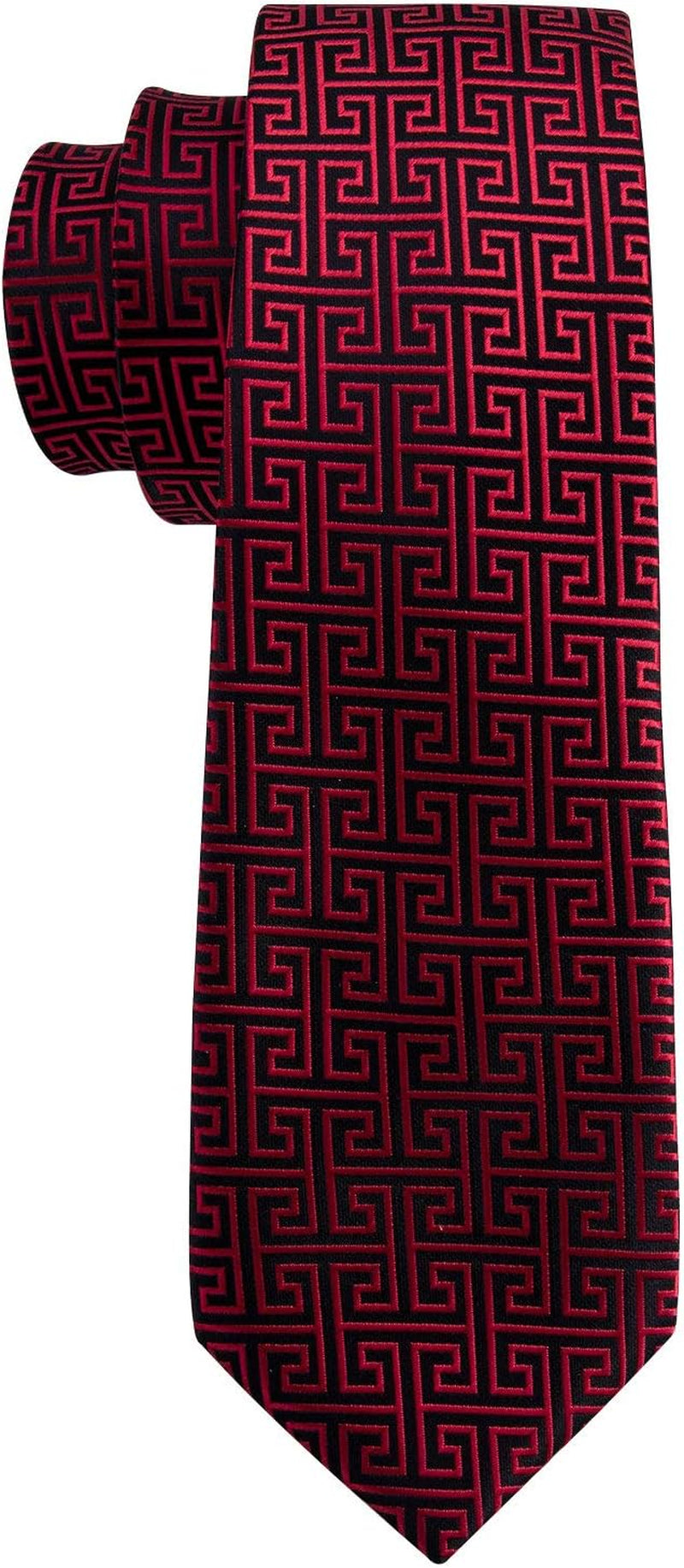Classic Mens Ties Silk Necktie Pocket Square Cufflinks Set Woven Designer Wedding Business