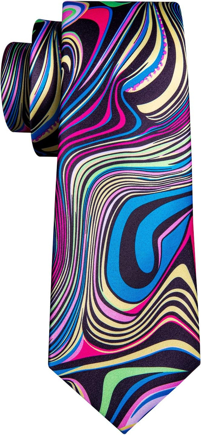 Classic Mens Ties Silk Necktie Pocket Square Cufflinks Set Woven Designer Wedding Business