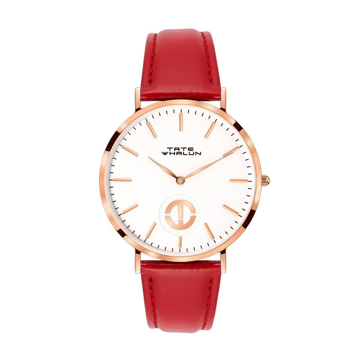 Berkshire Rose | Red Leather Strap - Tate Whalun