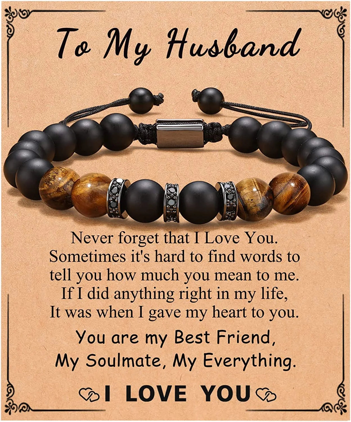 Mens To My Grandson  Bracelet Gift