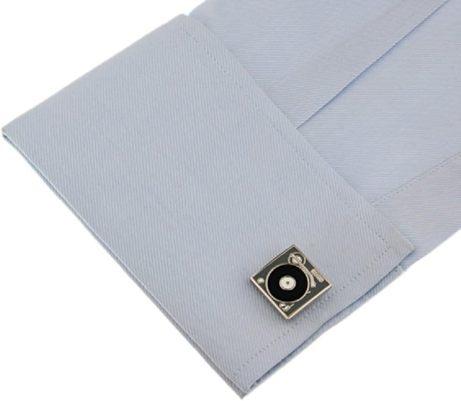 DJ Turntable Record Player Cufflinks