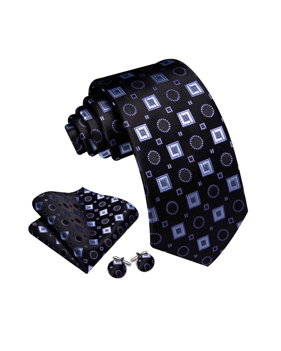 Silk Tie & Accessories Set