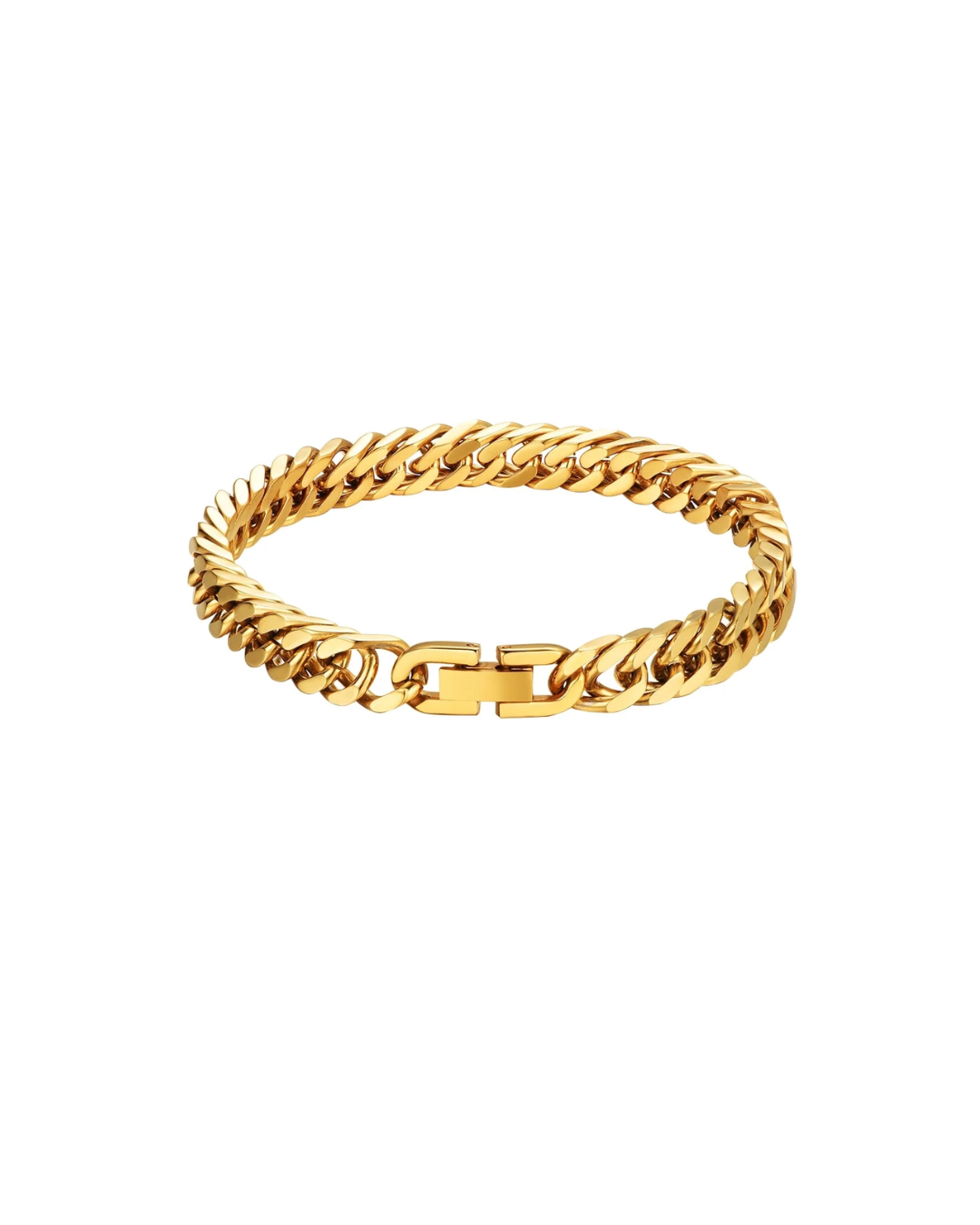 Gold Cuban Link Bracelet 8mm