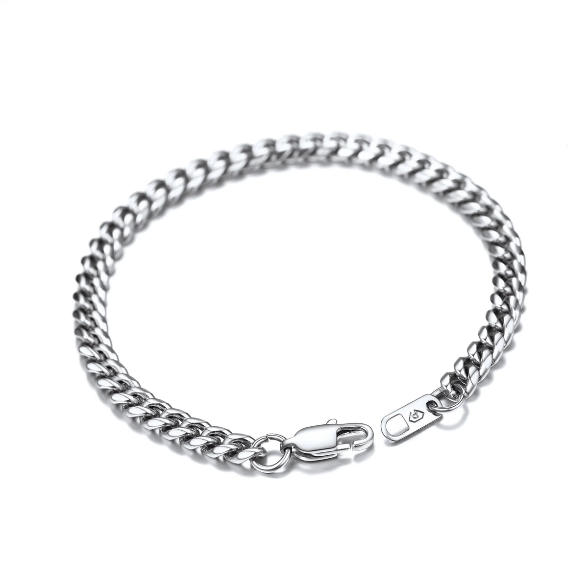 Unisex Cuban Link 6MM Wide Stainless Steel Chain Bracelets 