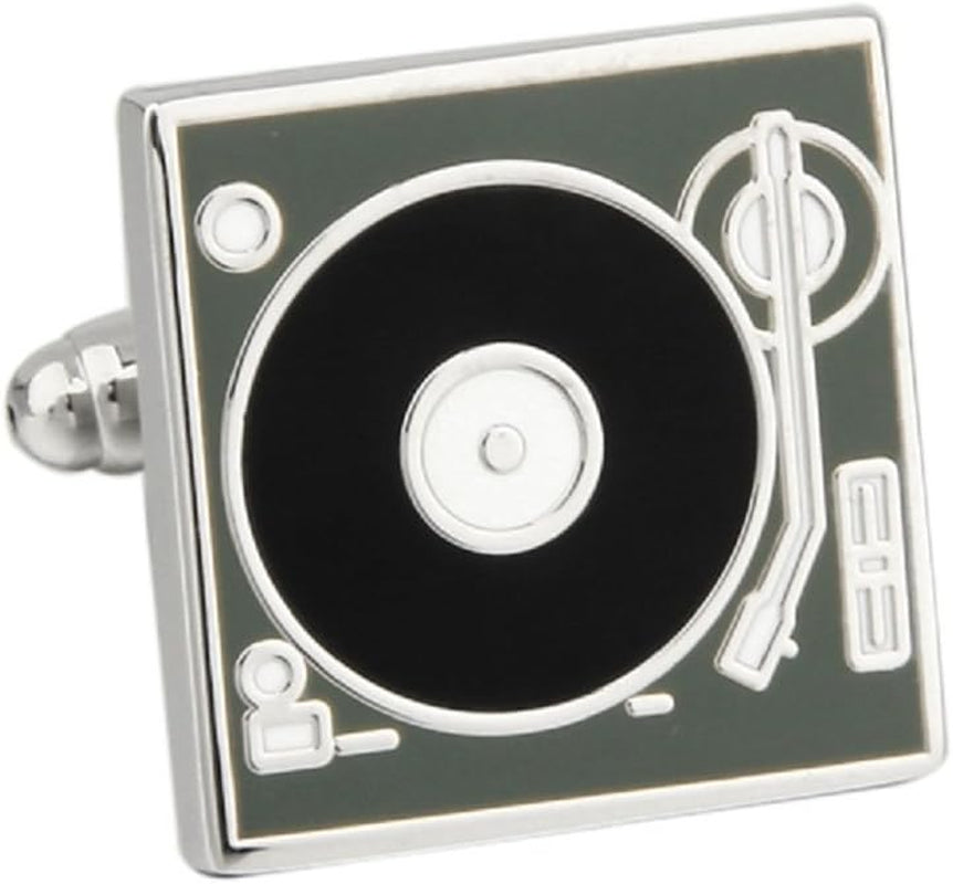 DJ Turntable Record Player Cufflinks