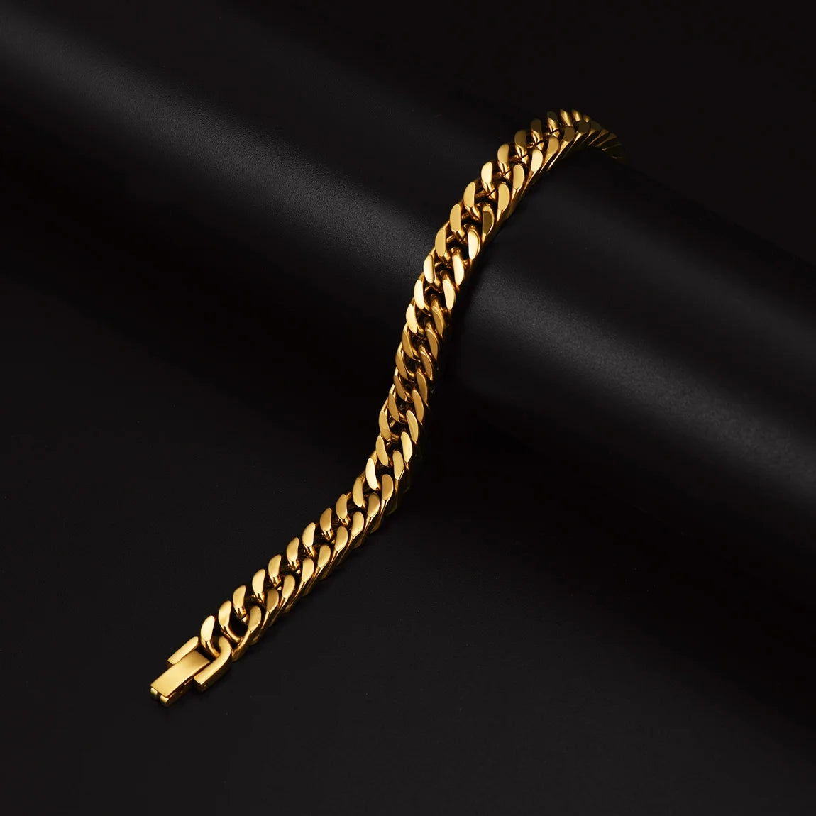 Gold Cuban Link Bracelet 8mm