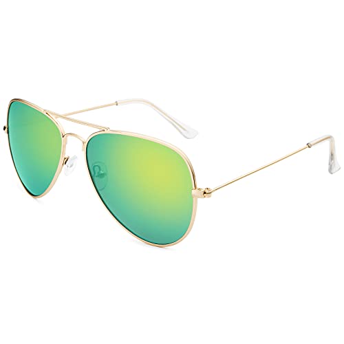 Skyline Aviators Gold | Green - Tate Whalun