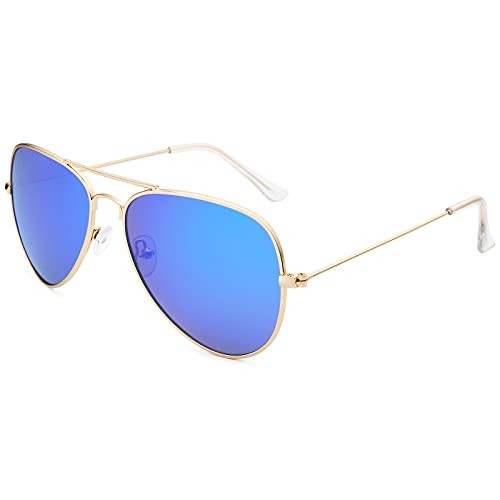 Skyline Aviators Gold | Blue - Tate Whalun