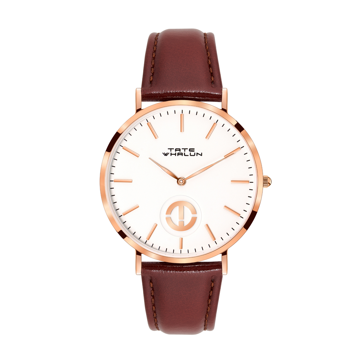 Berkshire Rose | Chestnut Leather Strap - Tate Whalun