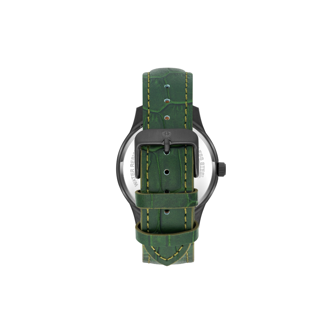 Hilmar | Olive Green Leather Strap - Tate Whalun