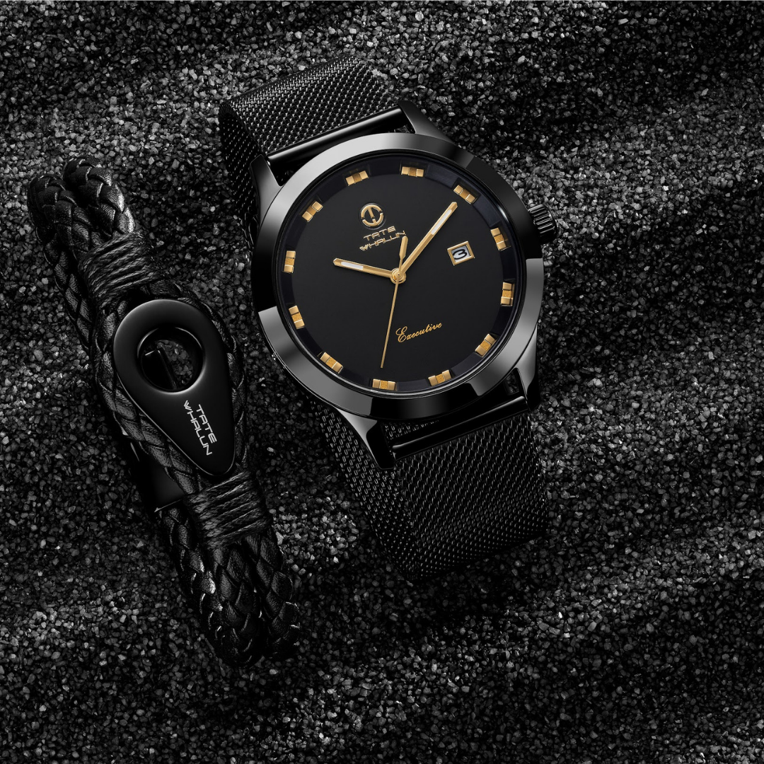 Executive District - Black Mesh Strap - Tate Whalun