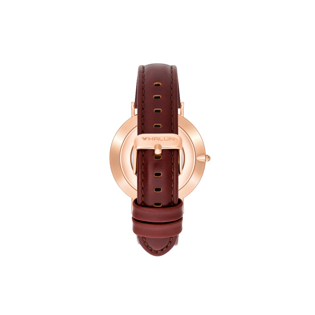 Berkshire Rose | Chestnut Leather Strap - Tate Whalun