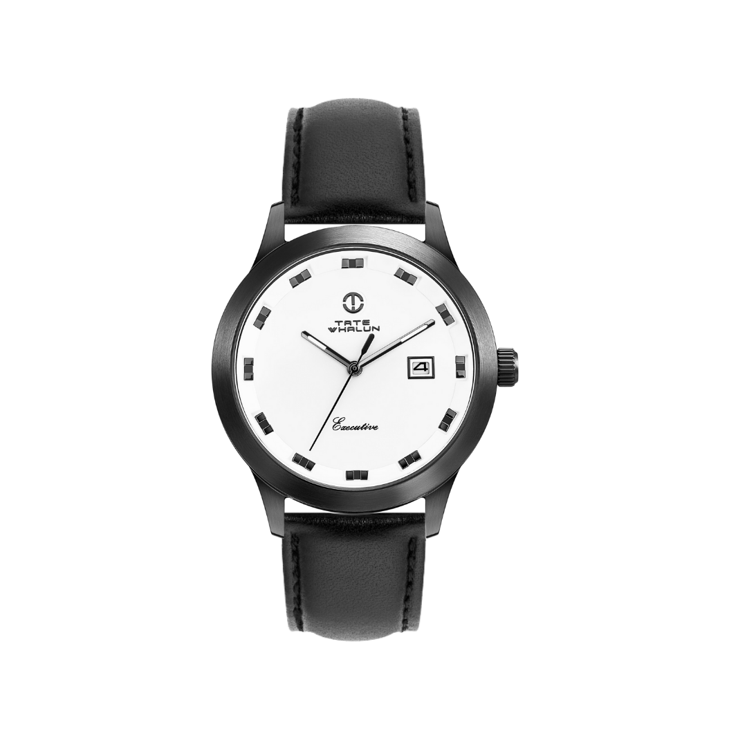 Hilmar | Black Leather Strap - Tate Whalun