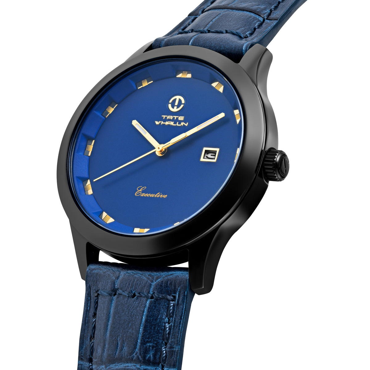 Benning | Blue Croc Strap - Tate Whalun